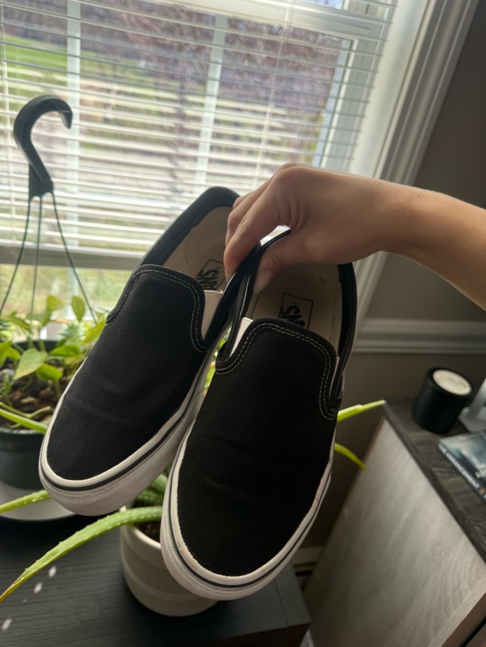 Women’s Black Slip on Vans - Picture 2 of 11